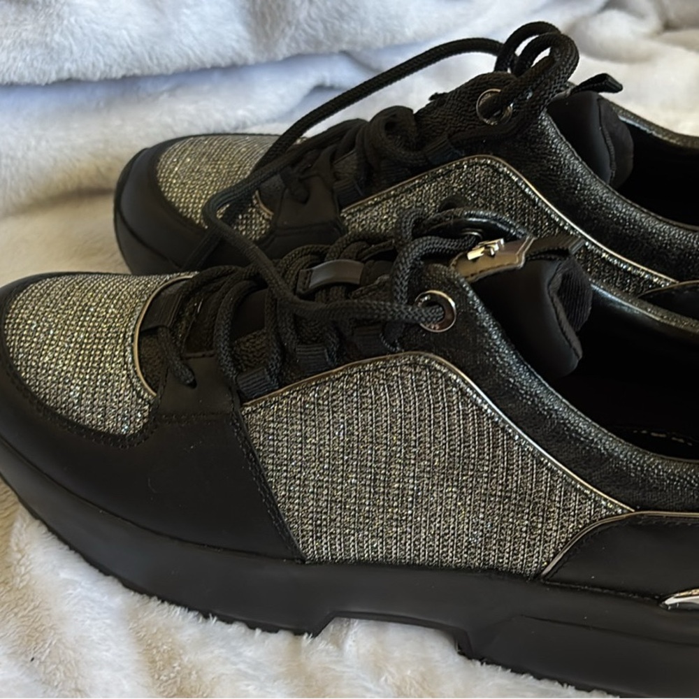 Michael Kors Black and Silver Sneakers